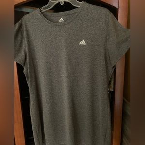 ADIDAS Gray Short Sleeve shirt-unisex